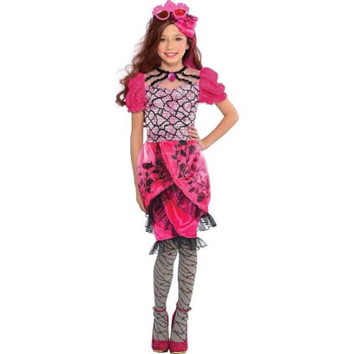 Ever After High New Briar Beauty Costume for Girls size 8-10 WITH WIG!
